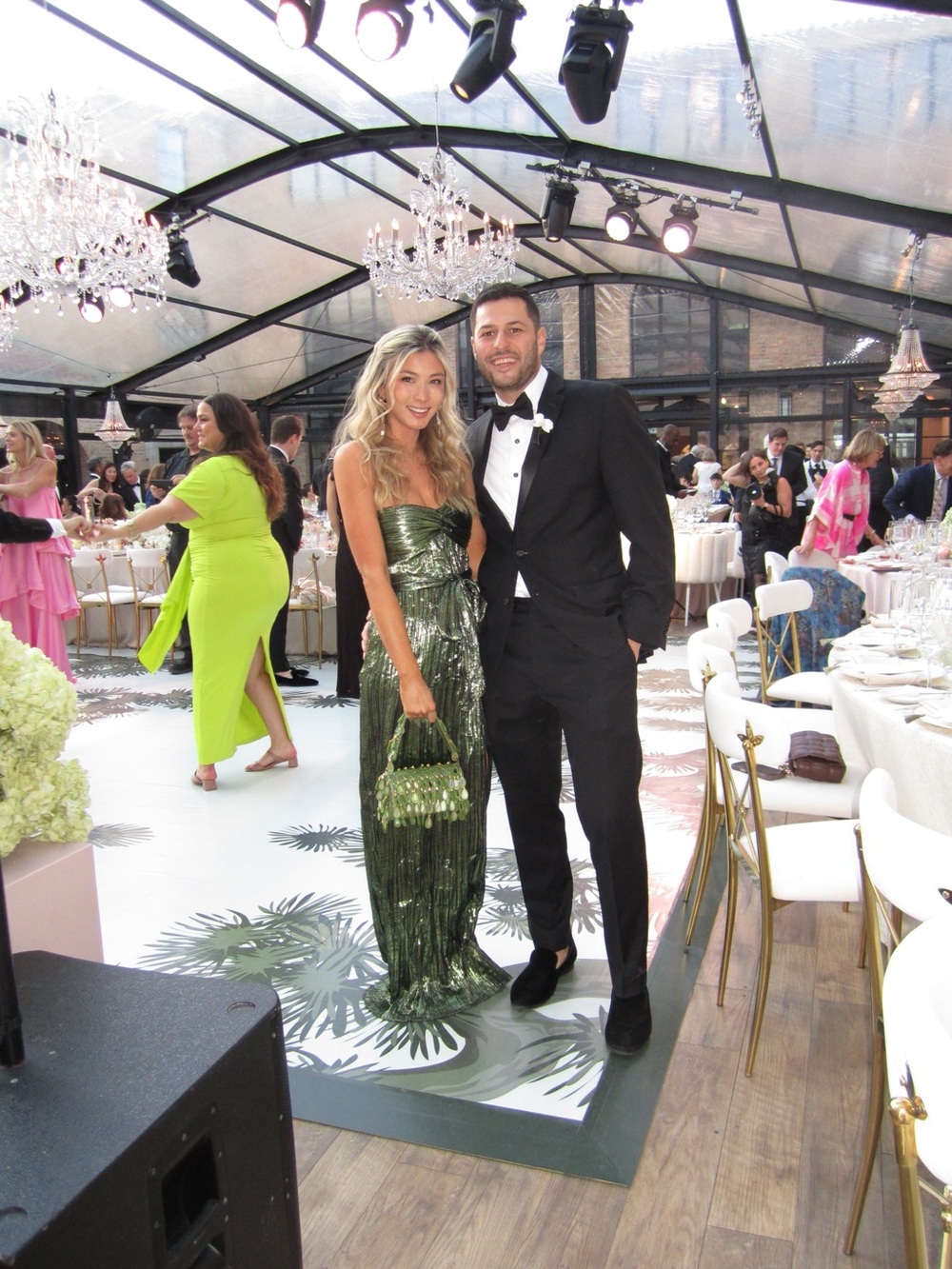 Jonathan Simkhai Metallic Green strapless gown - Picture 4 of 4